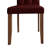 Brown Wooden Dining Chair With Velvet Cover-2040675550