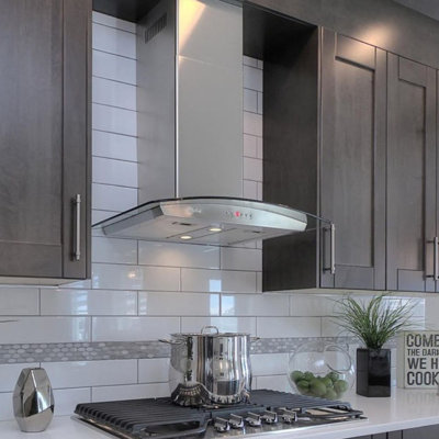 Cyclone 30" 450 CFM Ducted (Vented) Wall Range Hood with Mesh Filter