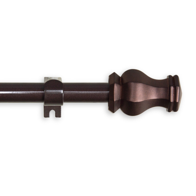 Tringle à rideaux simple Gallager, l 48 po à 84 po, Cacao