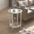 Enzio Glass Top Single Coffee Table-1091795551