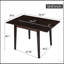 Table de salle à manger extensible de 29 à 45 pouces pour 4 personnes, table de cuisine pliante avec pieds en bois d'hévéa durables-1712645408