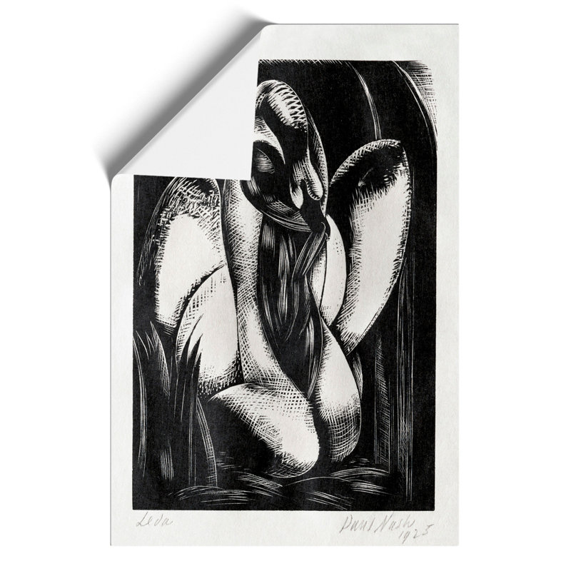 Swan by Paul Nash - Frameless Print, 59cm H x 42cm W x 0.1cm D