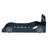Wood Twin Size Race Car-Shaped Platform Bed with LED and Upholstered Backrest-717853321