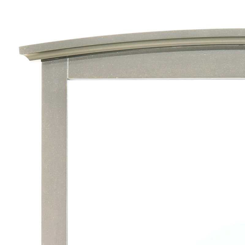 Sleek Casual-Style Wall Mirror, Champagne