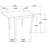 Cappuccino Dining Table with Drop Extension Leaf