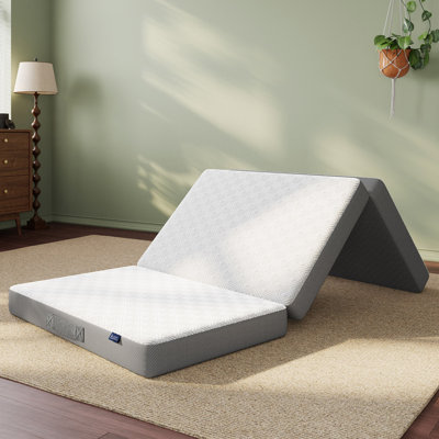 Matelas en mousse ferme pliable 3 po / 6 po Bedstory avec housse lavable et sac de transport