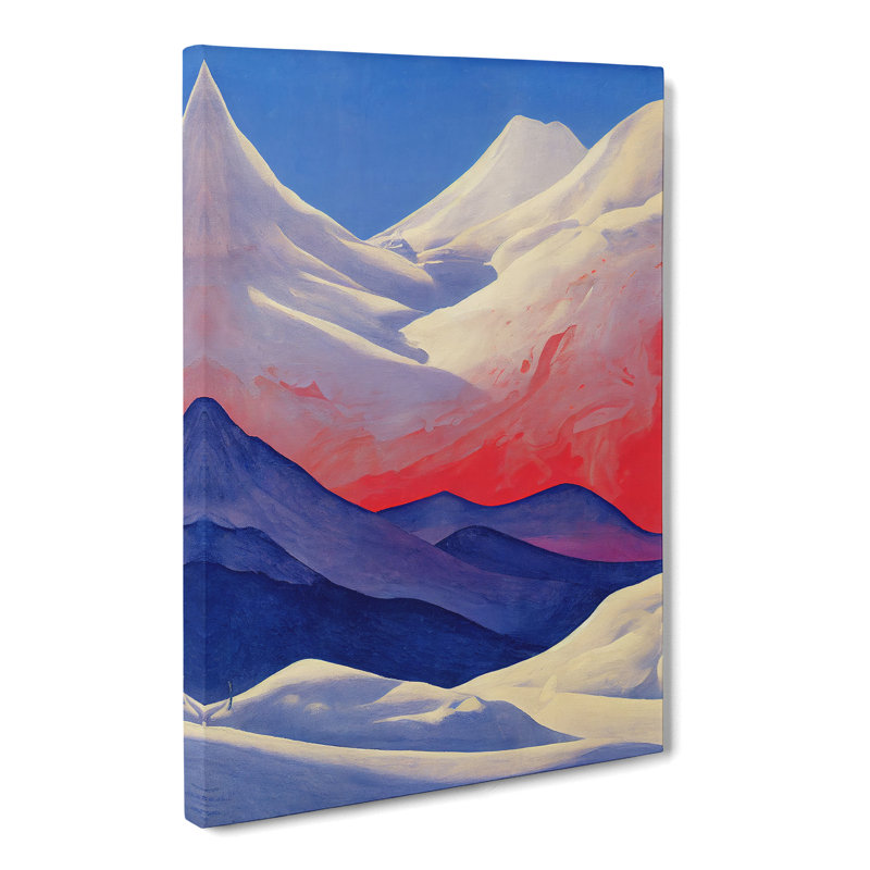 Modern Winter Landscape - Wrapped Canvas, 50cm H x 35cm W x 3cm D