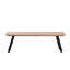 Extendable Metal Base Dining Table