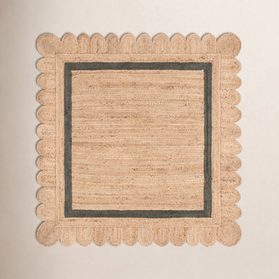 Inaki Hand-Woven Geometric Jute Rug