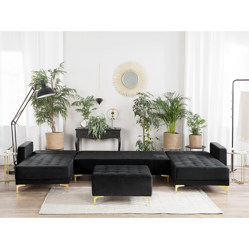 Raheem 5 Seater Sleeper, Black
