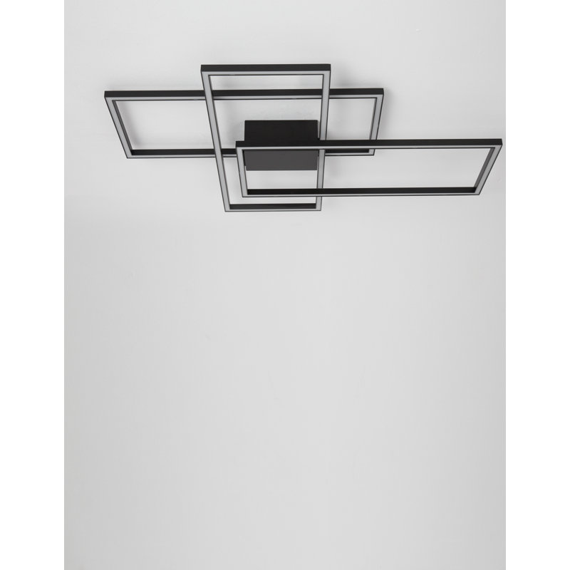 LED Semi Flush Mount, Black