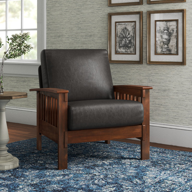 Encinal Faux Leather Armchair