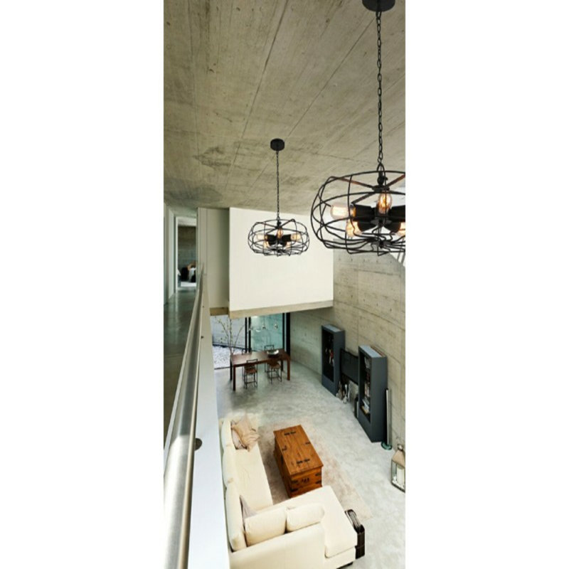 5 - Light Black Geometric Pendant