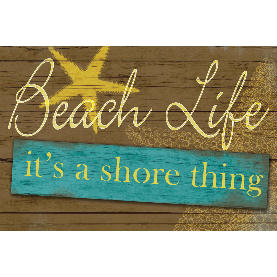 Beach Life Shore - Wrapped Canvas Print
