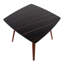 Table de salle à manger en bois de noyer et marbre texturé noir-825021200