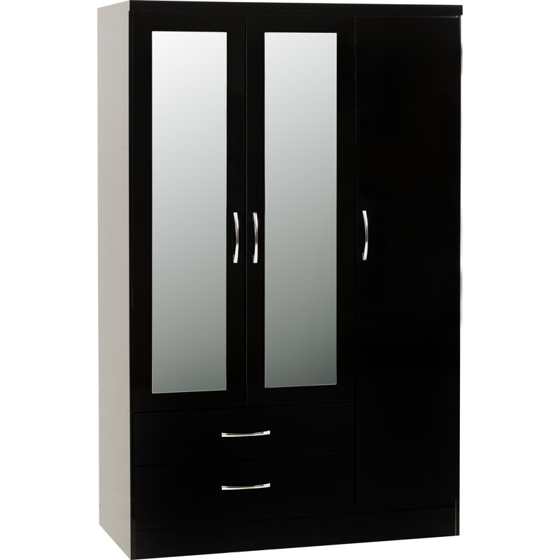 Cascio 3 Door Wardrobe, Black