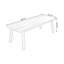 Bureau rectangulaire en bois massif 70,87 "noyer-855357375