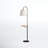 Varuna 65'' Natural/Antique Brass/Black Tray Table Floor Lamp with USB