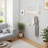 Galinda Floating Shelf With Hooks White 2pcs
