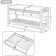 Alexandria Wood Storage Bench, Shoe Rack with Cushioned Seat and Drawers, Multipurpose Entryway Storage Bench