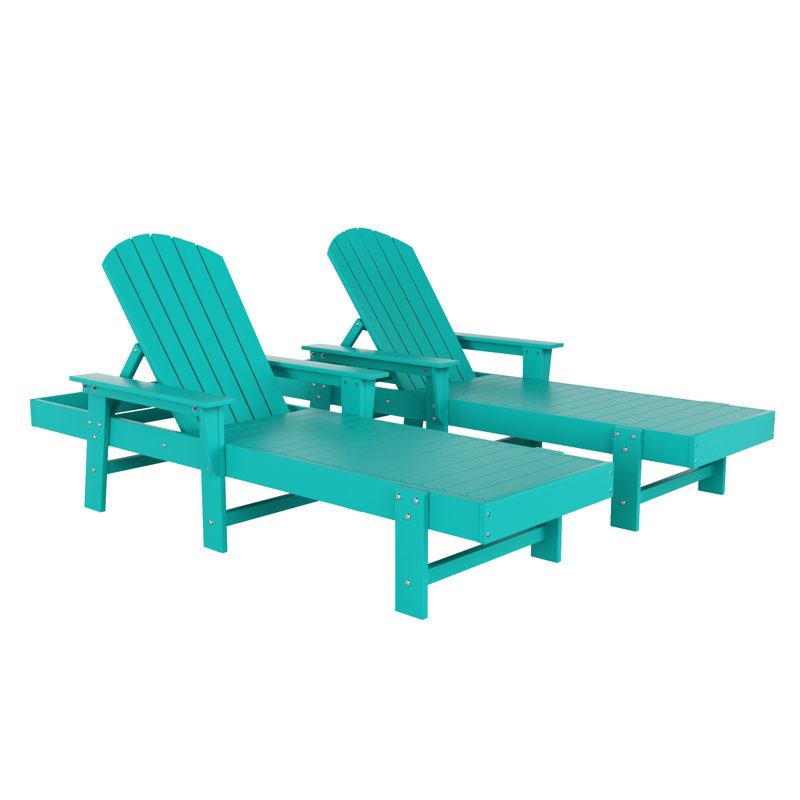Altura Outdoor Chaise Lounge, Turquoise