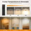 Paquet de 2 lumières murales DEL sans fil avec télécommande, température de couleur 3-936200840