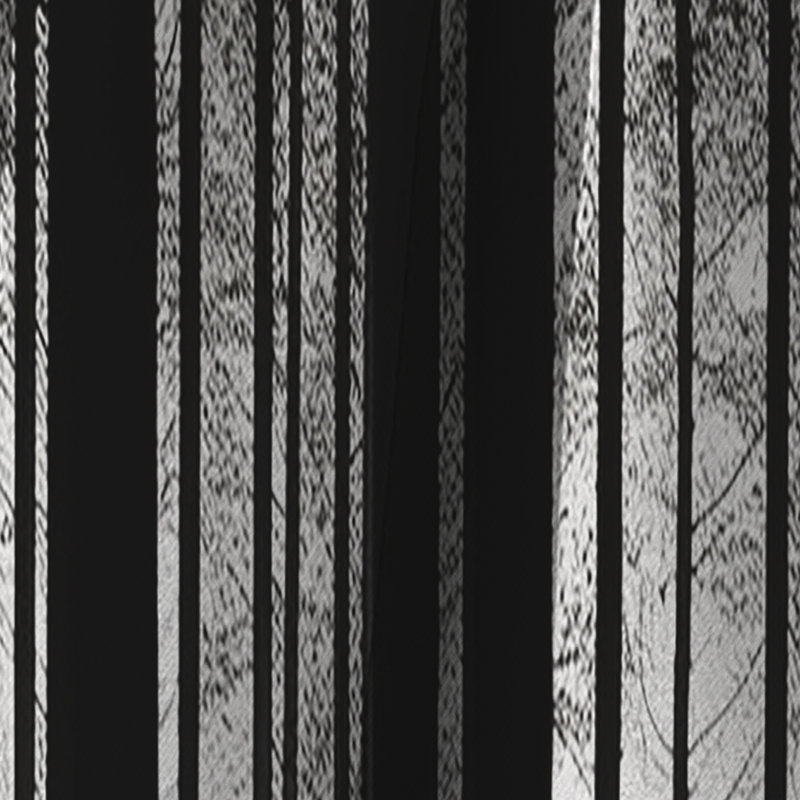 Utta - Rideau occultant floral forêt - 1 panneau, L 52 po x L 120 po