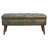 Deyana Genuine Leather Upholstered Bench