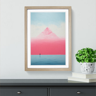 Minimalist Modern No.2 - Single Picture Frame Print on Wood