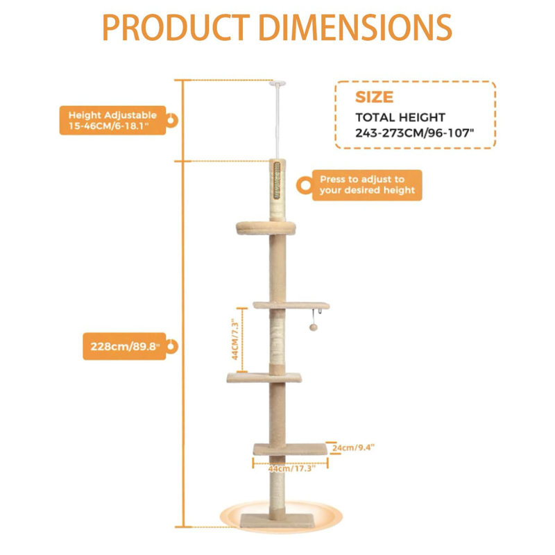 Equasia 95.2'' H Cat Tree
