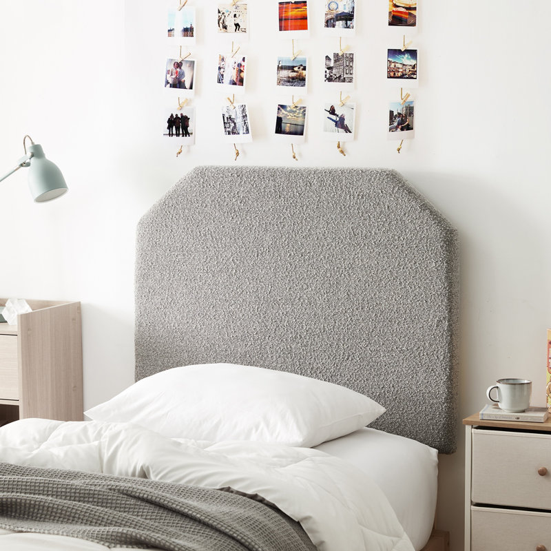 Tavira Allure Upholstered Boucle Headboard Twin XL, Gray