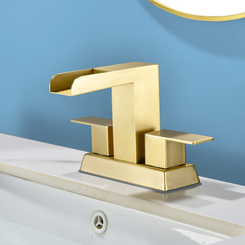 Bathroom Sink Faucet 4 Inch Bathroom Faucets For Sink 2-handle Faucet With Pop-up Drain Vanity Faucet Modern Bathroom Lavatory Faucet