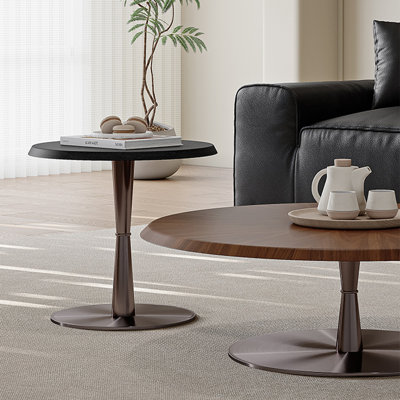 Renaissance-style minimalist round coffee table