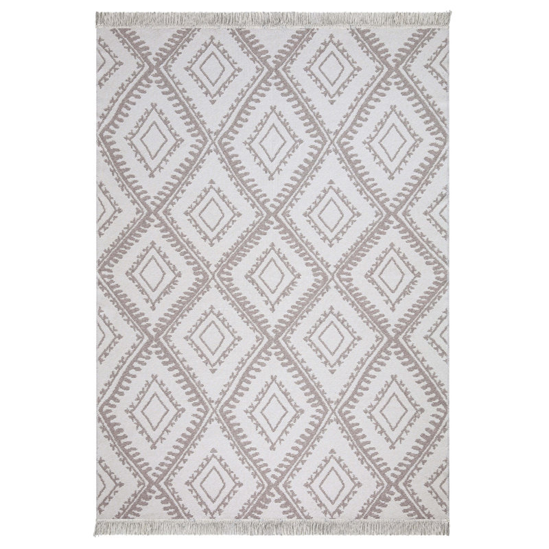 Scalf Cotton Argyle Indoor Rug, Runner 2'8" x 9'11"
