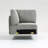 Modular Sectional Sofa Corner Seat,Middle Seat Module Couch,Gray