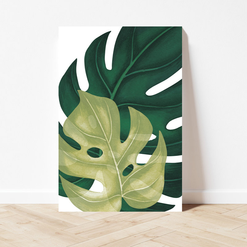 Monstera Leaf Layers Print