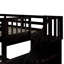 Lit superposé avec lit gigogne, rangement et barrière de sécurité pour chambre à coucher, dortoir, pour adultes-1383551232