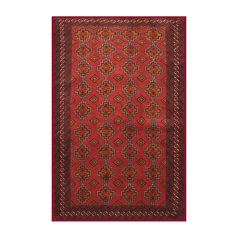 Tapis rouge à motif sud-ouest, Rectangle 5 pi x 8 pi
