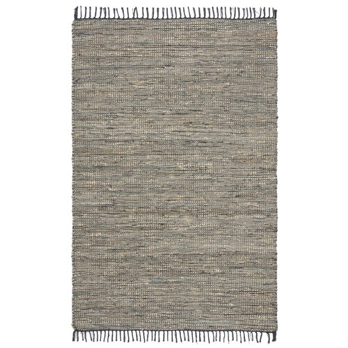 Gracie Oaks Roslindale Flatweave Leather Rug & Reviews | Wayfair