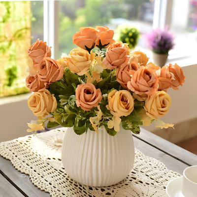 Bouquet de roses dans un vase
