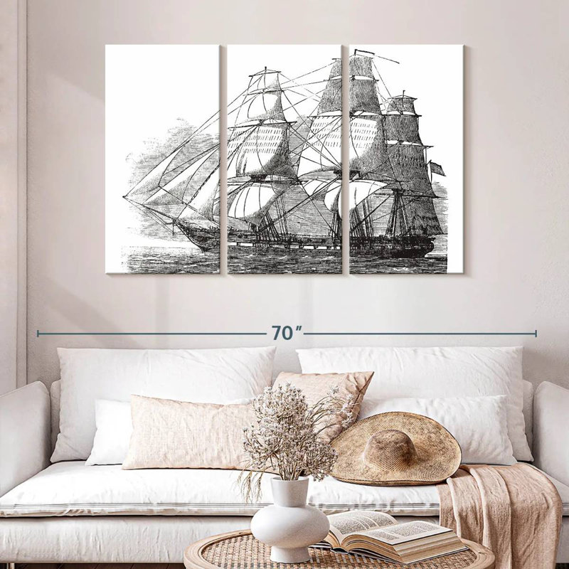 Aletra USS Constitution, 32" H x 50" W