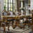 Picardy Dining Table-121932641-121932642