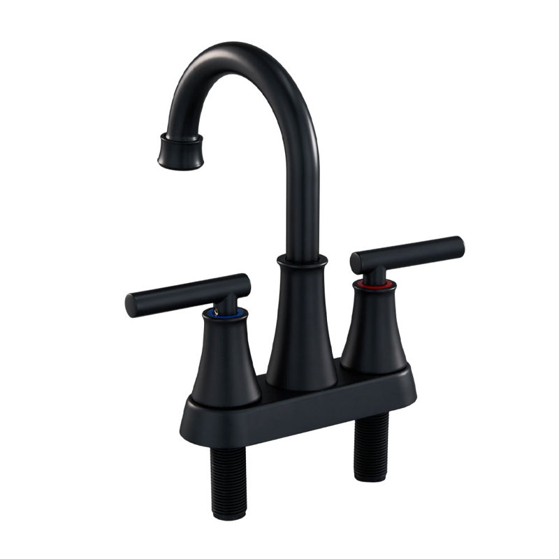 17 Stories Kitchen Faucet, Black