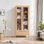 Simple solid wood bookcase