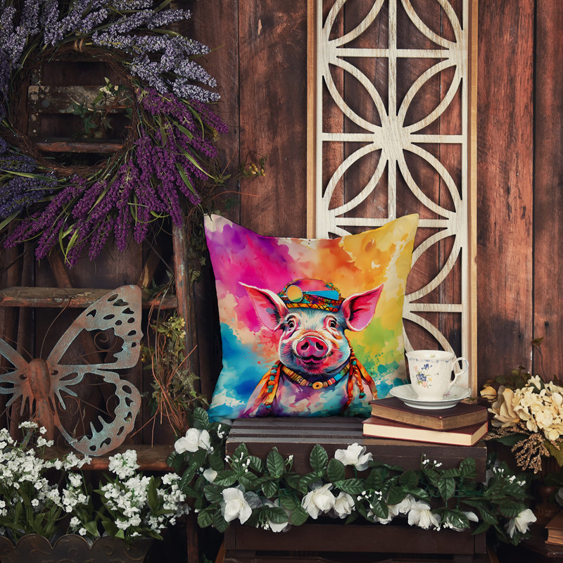 Coussin Hippie, H 14 po x l 14 po