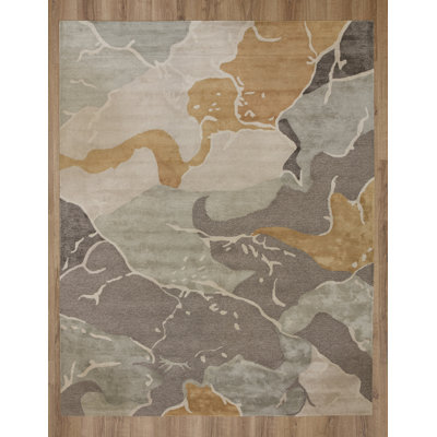 Hand Tufted Wool/Tencel Area Rug