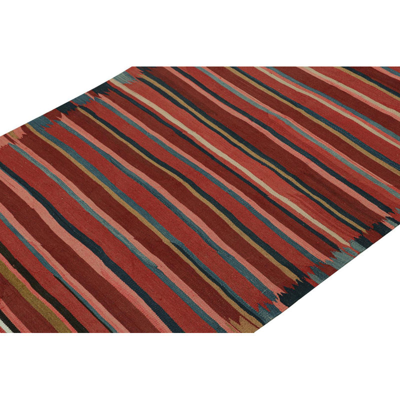 Vintage Persian Karadagh Tribal Kilim In Polychromatic Stripes By Rug & Kilim