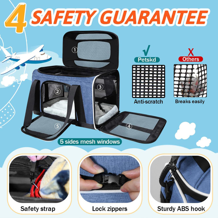 https://assets.wfcdn.com/im/53852748/resize-h755-w755%5Ecompr-r85/2564/256411268/Pet+Carrier+Top-Expandable+Southwest+Airline+Approved%2C+Soft+Small+Dog+Cat+Carrier+For+1-15+LBS+Pets+With+Locking+Safety+Zipper+And+Anti-Scratch+Mesh%28Blue%29.jpg