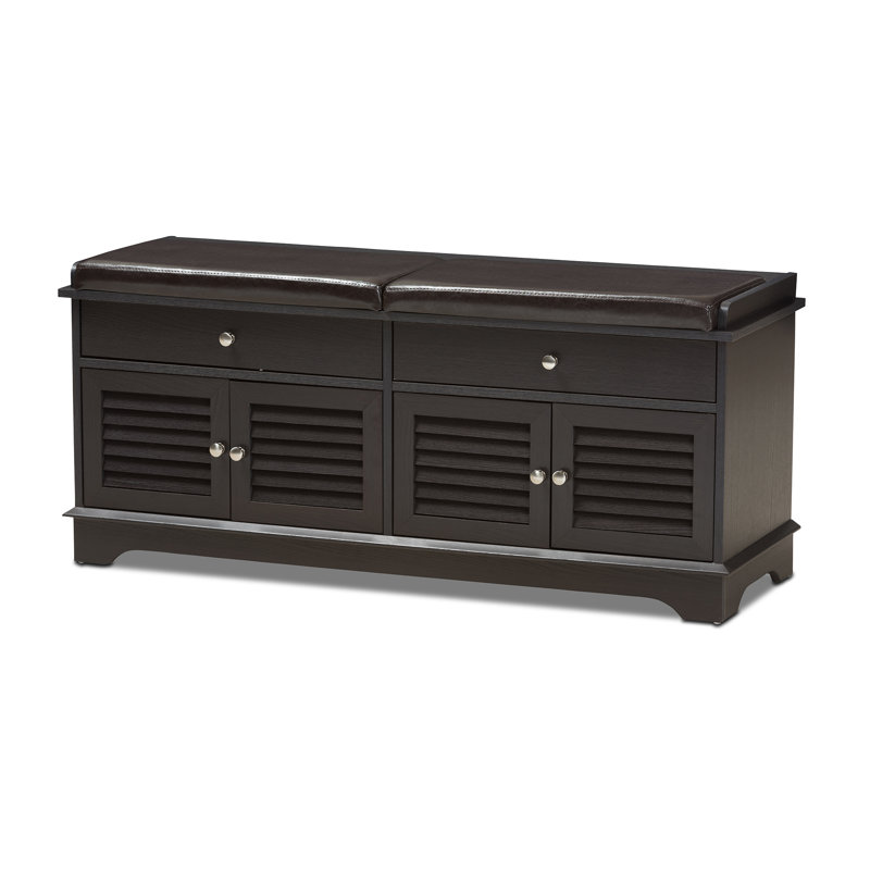 Fusaye Faux Leather Upholstered Storage Bench