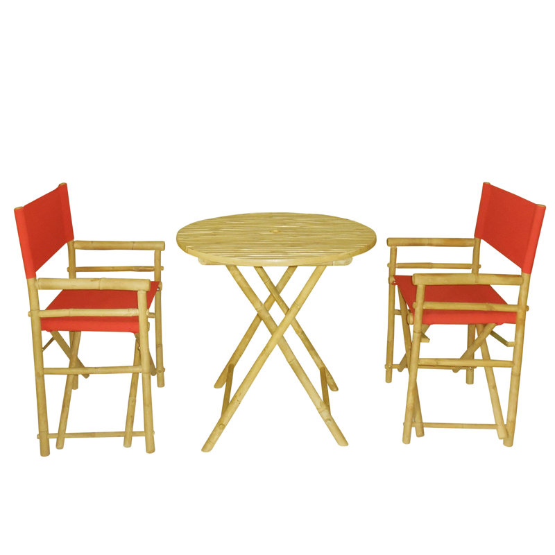 Sinta 2 - Person Patio Dining Set with, Red